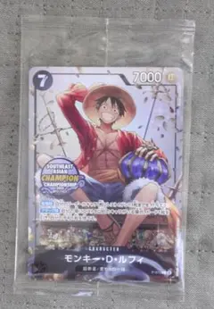 ワンピースカード モンキー・D・ルフィ ミニ缶 アジア Asia 未開封 美