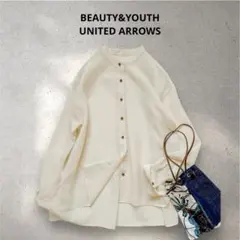 極美品【ビューティーアンドユース　ユナイテッドアローズ】上品シアーブラウス