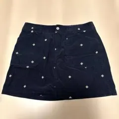 adidas レディース ゴルフスカート ネイビー コーデュロイ L