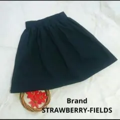 STRAWBERRY-FIELDS フレアスカート ブラック FREEのサムネイル