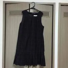 アースのチェックワンピース