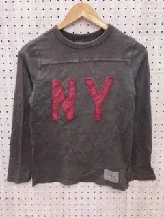 Y2K グッドフェード Gap Kids 古着 NY ワッペン 長袖Tシャツのサムネイル