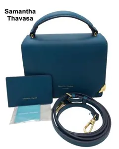 Samantha Thavasa 青 ハンドバッグ ショルダーレディース
