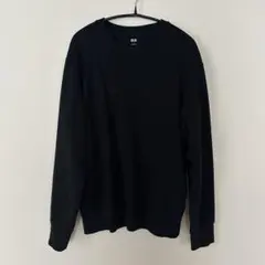 UNIQLO ブラック クルーネック スウェット L