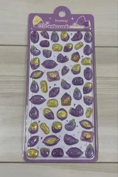 inamazy 3D embossed sticker おいも 芋　シール