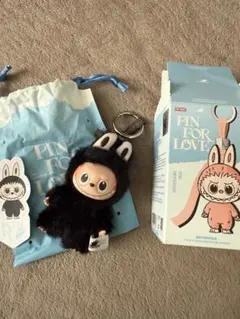 ポプマ　ぬいぐるみペンダント ラブブ アルファベット　イニシャル R