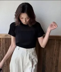 BIRTHDAY BASH カットワークサマーニット （ブラック）のサムネイル