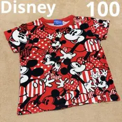 東京ディズニーリゾート ミッキー Tシャツ 100 赤　レッド