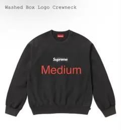 Supreme Washed Box Logo Crewneck ボックスロゴ