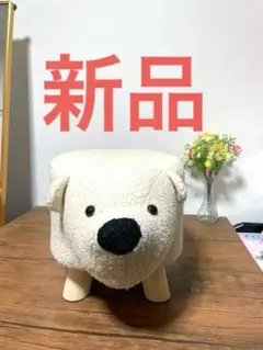 アニマルスツール クマ型 ホワイトのサムネイル