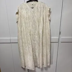 葉柄デザイン 半袖ワンピースのサムネイル