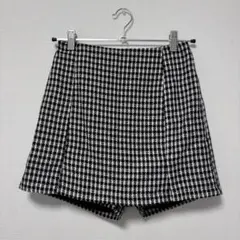 ハイウエストチェック柄ショートパンツ