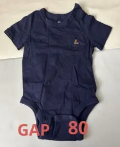 ネイビー 半袖ロンパース ポケット付き　gap baby