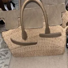 ✨極美品✨meong blue 2way サイザル かごバッグ シルバー - メルカリ