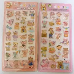 立体シール ダッフィー 2枚セット 3Dシール