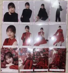 櫻坂46 松田里奈　生写真　流れ弾　ジャケ写　黒衣装　mvロケーション　コンプ