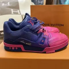 早い者勝ちLOUIS VUITTONトレナーラインスニーカー8パープル