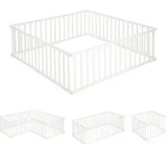 SALE‼️犬 ケージ ペット サークル フェンス ダブルロック(ホワイト14