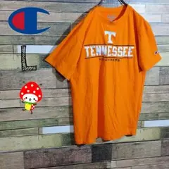 【良配色】Champion チャンピオン Tシャツ イエロー ビックロゴ L