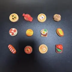 デコパーツ　ミニチュア　12個セット　食品　中華　パン　ガチャ詰めポーチパーツ