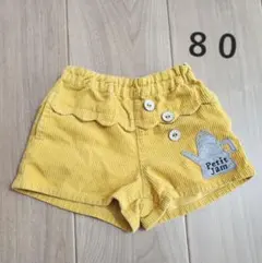 プチジャム ショートパンツ コーデュロイ