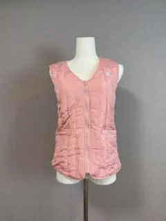 電熱ベスト モバイルバッテリー付き コーラルピンク