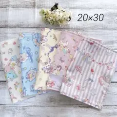 ランチョンマット20×30 ゆめかわ　女の子　ユニコーン　5枚　ハンドメイド