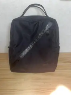 【美品】IBIZA イビサ ナイロン×牛革 リュックサック ブラック