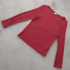 b2488 earth music&ecology【S】バーガンディ トップス