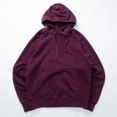 チャンピオン　無地パーカー　バーガンディ　 ワインレッド　綿100　プルオーバー