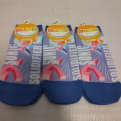 ドラえもん レディースソックス 23-25cm ３足セット