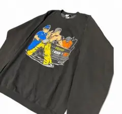 【美品】90s SUCKER BRAND スウェット L ブラック