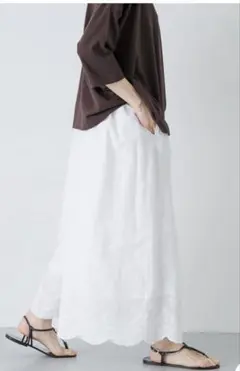 完売品 IENA カットワークレースパンツ ホワイト 38 - メルカリ