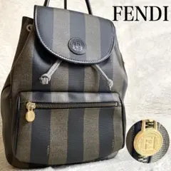 美品 FENDI フェンディ ペカン PVC 2way リュック バックパック