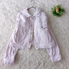 FRAY I.D コーデュロイショートジャケット 薄ピンク ライナー付き　羽織り