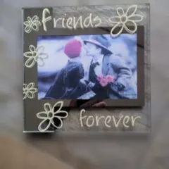 Friends Forever ガラス製フォトフレーム 10cm×10cm