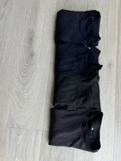 ネイビー・ブラック少年野球アンダーシャツ4枚セット サイズ140〜150