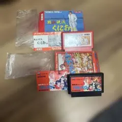 ファミコンソフト 熱血硬派くにおくん バツ&テリー まとめ売り