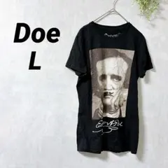 ⭐️美品⭐️Doe【L】エドガー・アラン・ポー Tシャツ ブラック一点もの