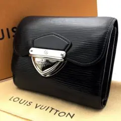 ✨ルイヴィトン 折財布 エピ ノワール ポルトフォイユ ジョイ ブラック