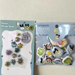 正規品たまごっちプチドロップシール　たまごっちぷっくりピースシール