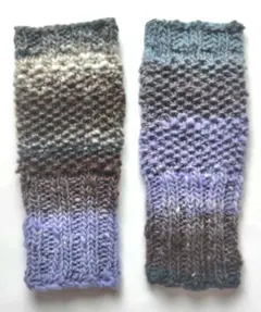 ☆売切セール☆　野呂英作　くれよんで編んだハンドウォーマー　col.473