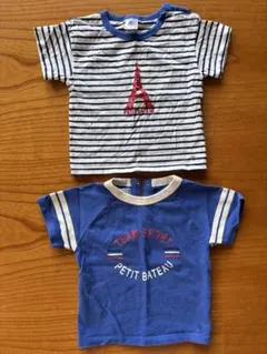 PETIT BATEAU Tシャツ 2枚セット 12M