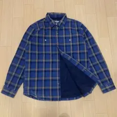 美品 L.L.BEAN エルエルビーン 裏地フリース シャツジャケット L 紺