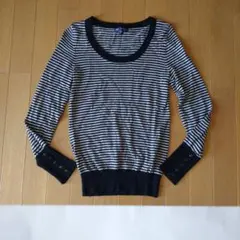 GAP レディース ボーダー 長袖 ニット