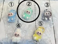 LABUBU 【ライトグリーン】 かわいいキーホルダー チャーム