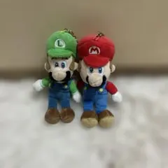 スーパーマリオ　マスコット　マリオ　ルイージ 2体セット