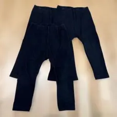 UNIQLO ブラックパンツ 90サイズ 3枚セット