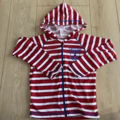 ストライプ フード付き ラッシュガード 120