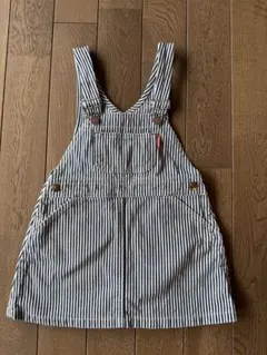 ミキハウス ストライプ ジャンバースカート